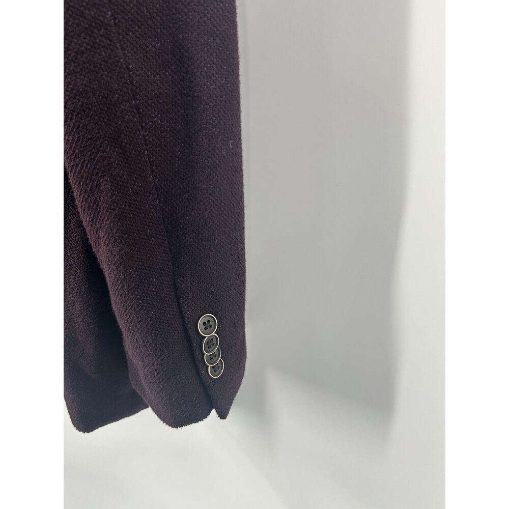 John Varvatos Mens Varick Cotton Blend Knit Sport Coat 44R Purple Blazer Jacket - Picture 5 of 8